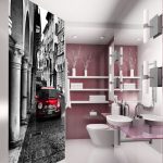 fototapeta z czerwonym mini morisem