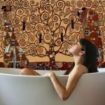 drzewo klimta na fototapecie