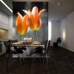 naklejka na szafę tulipany