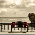 fototapeta sepia taras