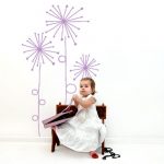 tatuaż ścienny dmuchawce