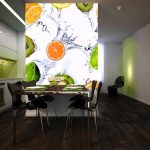 fototapeta z owocami w wodzie