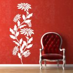 szablon malarski kwiaty