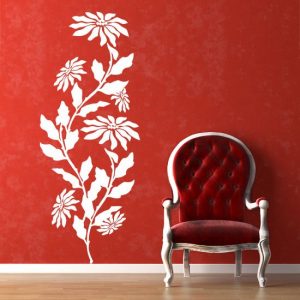 szablon malarski kwiaty