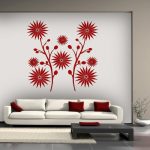 dekoracyjna naklejka z motywem kwiatów