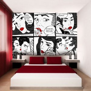 komiks na fototapecie