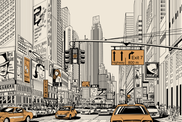 tapeta z komiksowym obrazkiem