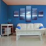 niebieski zachód obraz