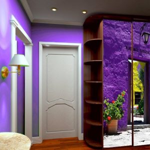 okleina na szafę fiolet