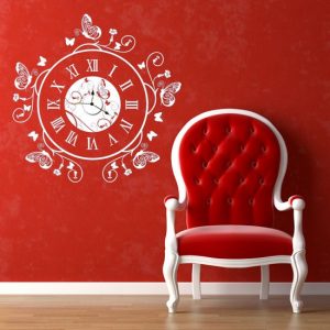 zegar ornament czerwony