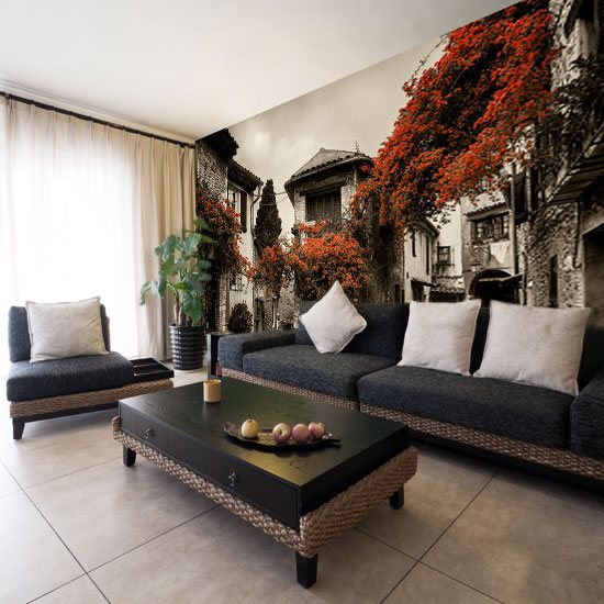 fototapeta wąskie uliczki