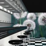 tapeta turkusowe dmuchawce