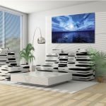 niebieski zachód słońca