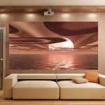 Fototapety, dekoracje zachód słońca - tapeta czekoladowy zachód słońca