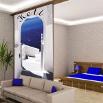 fototapeta Grecja hotel - Fototapety uliczki greckie