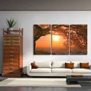 tryptyk drzewo nad morzem