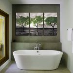 tryptyk zielone drzewa