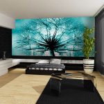 fototapeta turkusowy dmuchawiec