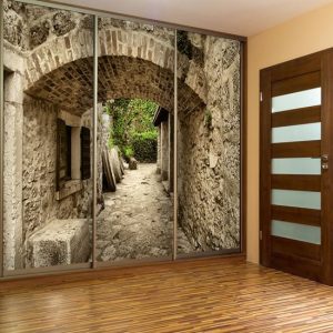 fototapeta na szafę kamienne przejście