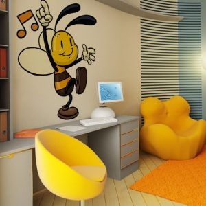 Bajkowe naklejki do pokoików dzieci