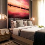 ozdoby różowe - fototapety ścienne aranżacje do sypialni