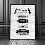 ozdoby z cegłami - plakat w ramie