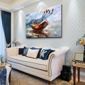 dekoracja jak malowana do salonu