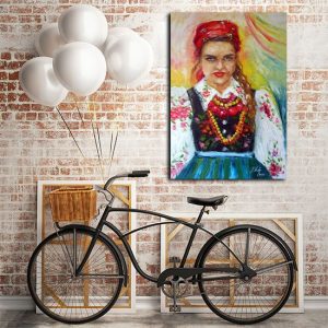 plakat dziewczyna z Łowicza