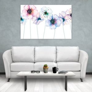 dekoracje na ściany z kwiatami