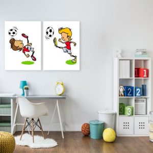 dyptyk z piłką nożną