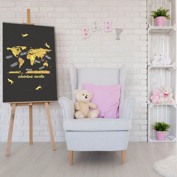 dekoracje z kontynentami