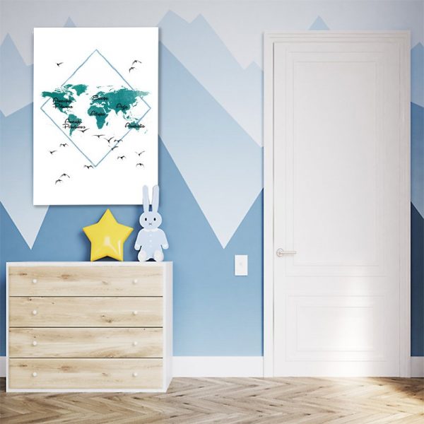 dekoracje z kontynentami