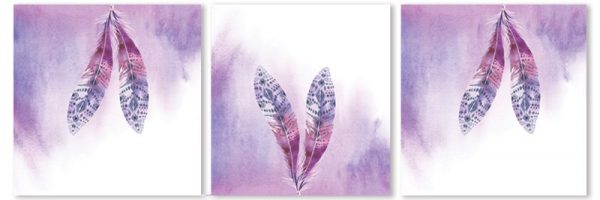 potrójny obraz do salonu