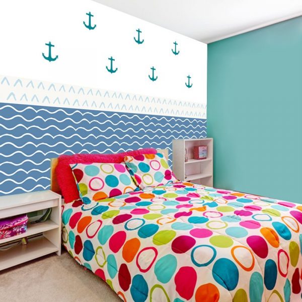 niebieskie dekoracje