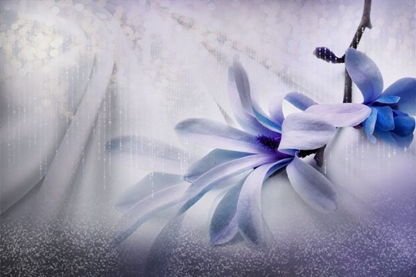 ozdoba ścian z mo9tywem kwiatowym