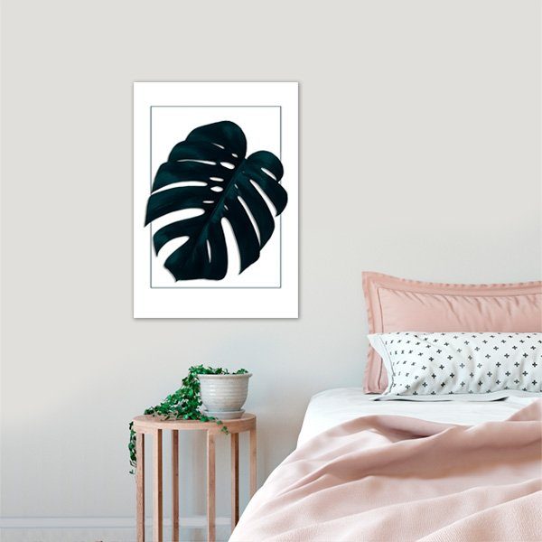 plakat do sypialni - monstera