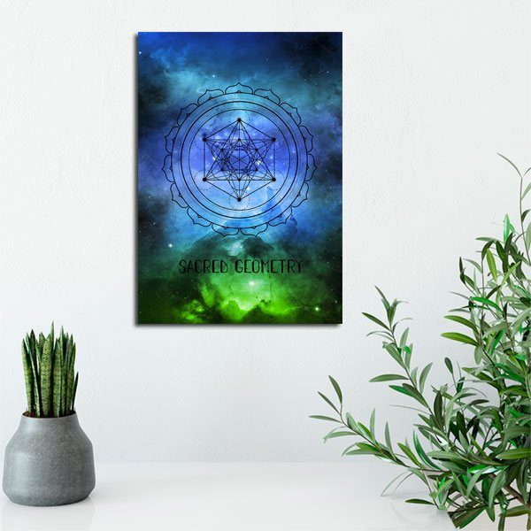 plakat z napisem i ornamentem