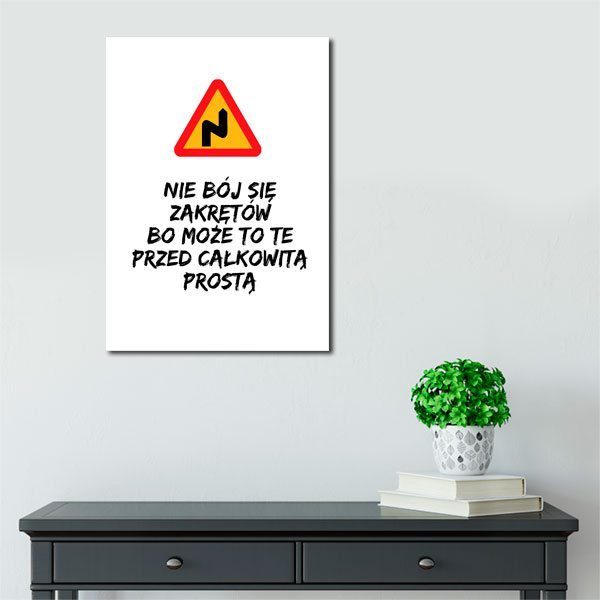 Plakat ze znakiem