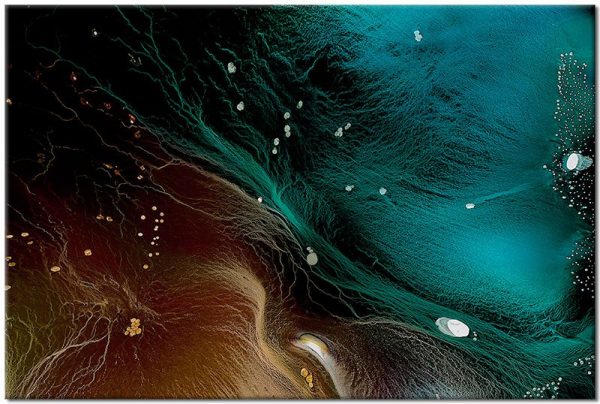 Obraz z wodną abstrakcją