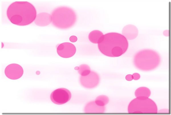 Obraz z różowymi kołami