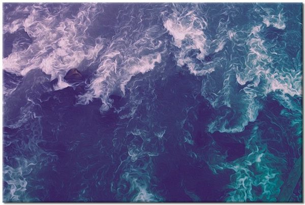 Obraz wzburzone morze