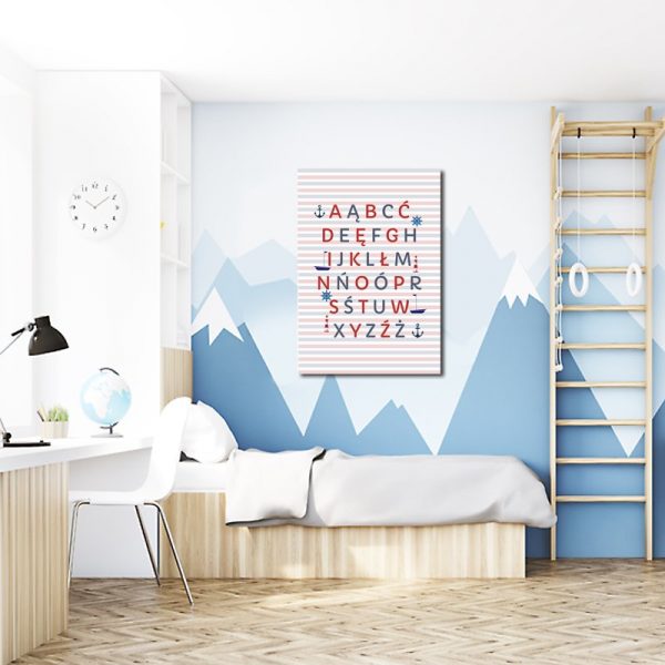 Plakat litery alfabetu