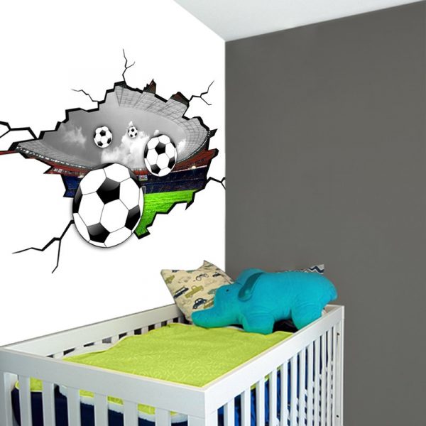 Tapeta stadion i piłka 3d