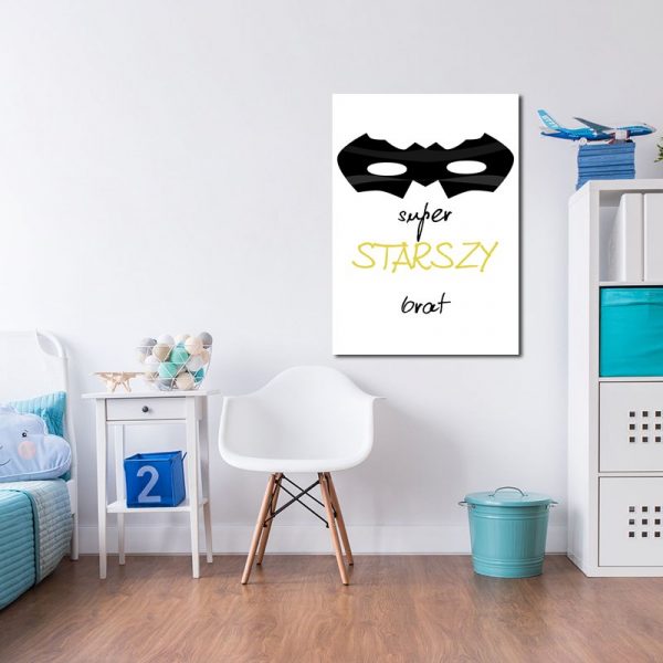Plakat z napisem super starszy brat