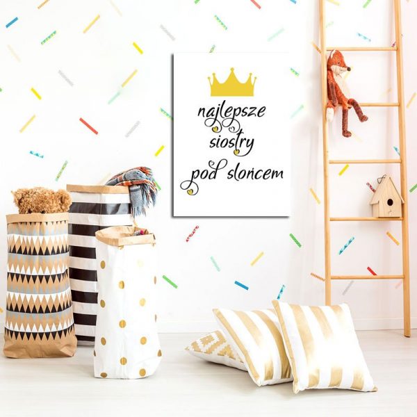 Plakat z napisem siostry