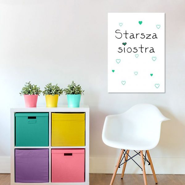 Plakat napisem