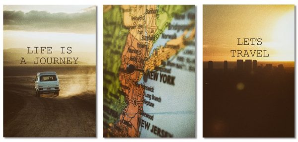 plakaty z podróżami