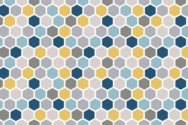 tapeta z wielobokami