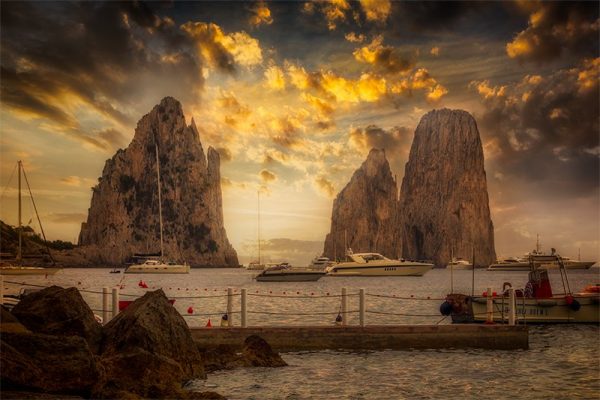 tapeta z wybrzeżem Capri