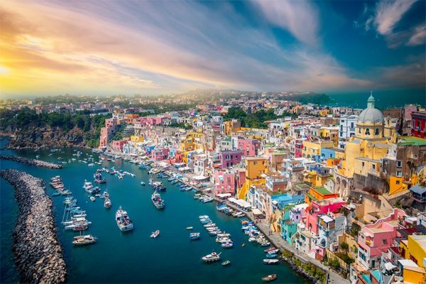 fototapeta z zatoką Pouzzoli